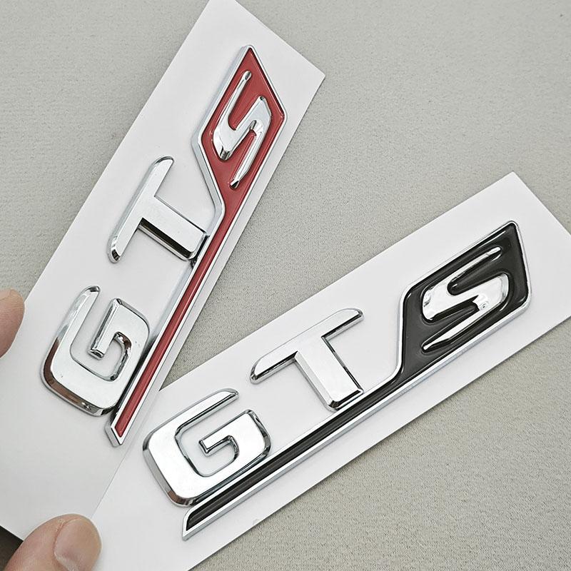 Logo GTS Car Letters Rear Trunk Badge Emblem Sticker Decals For Mercedes Benz AMG GT GTS C190 Tail Marking Exterior Accessories