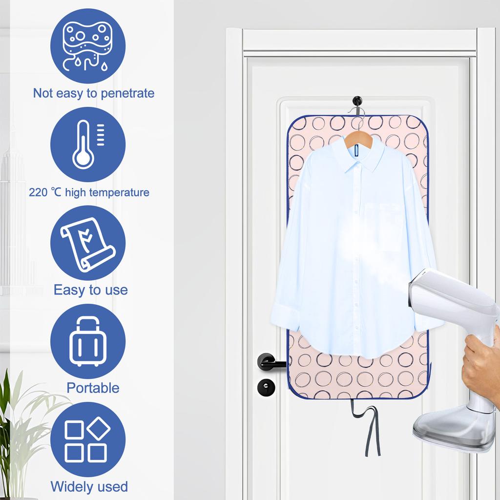 Ironing Board and Gloves Ironing Pad Double Use Portable Heat Resistant Household Travel Garment Steamer Ironing Protector