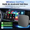 5in1 CarPlay Ai Box Android14 Smart System Wireless CarPlay/Android Auto 8-Core 8GB RAM+128GB ROM Plug and Play Car Accessories