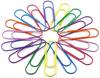 Pack of 50 4 inch jumbo paper clips vinyl coated extra large multicolored colored binder clips for office school document organization