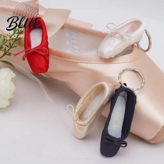 Ballerina Gift Keychain Pendant Handmade Mini Pointe Shoe Charm Ballet