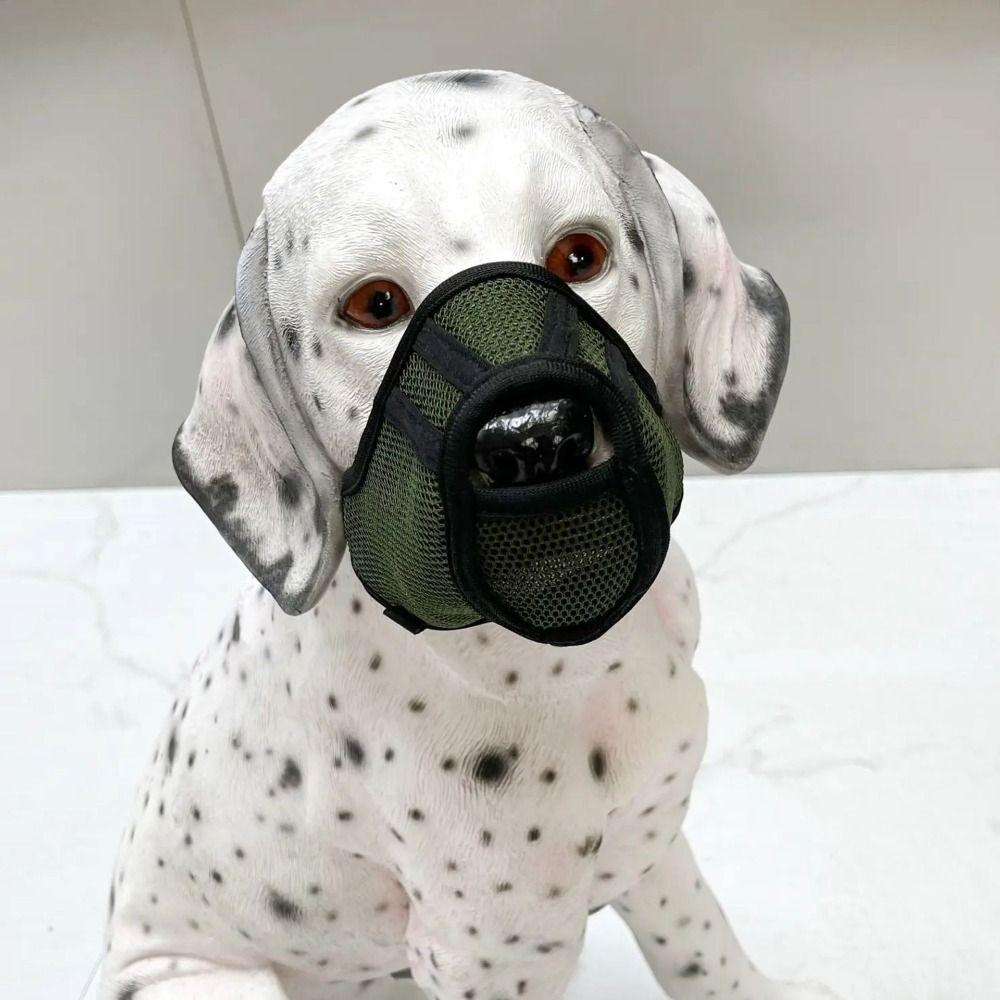 Pet Supplies Breathable Dog Muzzle Mask Adjustable Anti-Eating Dog Mesh Mask Elastic Pet Anti-Barking Mask Outdoors