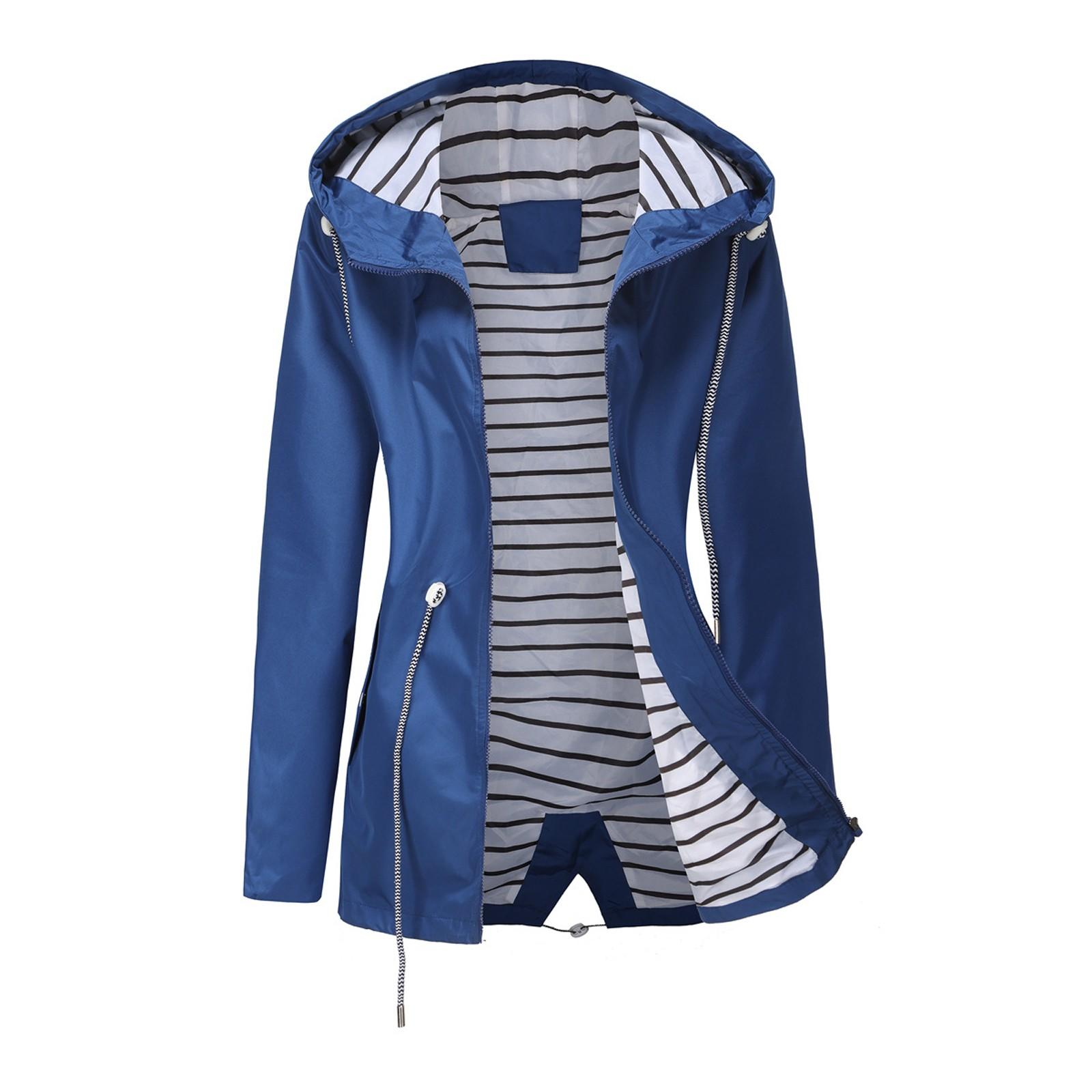 

Жіноча бавовняна вітровка з капюшоном Жіноча весна та осінь великого розміру Вільний однотонний одяг Жіноча куртка XXXL