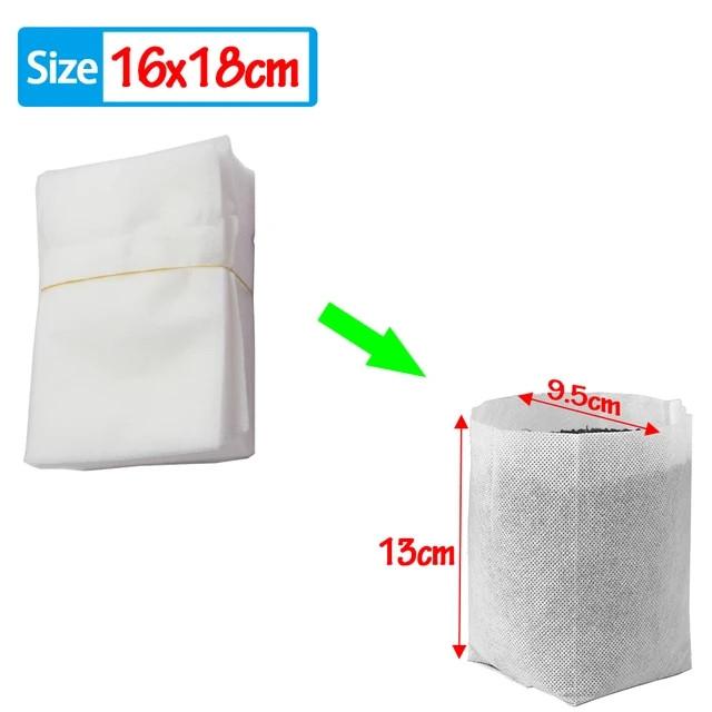 100Pc Biodegradable Nursery Bag Non-Woven Plant Nursery Bag For Vegetable Transplant Flower Seed Breeding Home Garden Supply