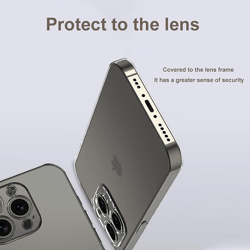 Crystal clear caso for iPhone 14 12 13 15 11 Pro X XS Max 8 7 plus ultra thin Fit Protective silicone Transparent soft Case