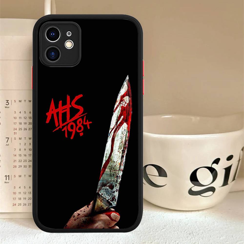 American Horror Story AHS 1984 Matte Translucent Phone Case For Iphone 16 ProMax 15 14 13 12 11 X XS PRO Plus