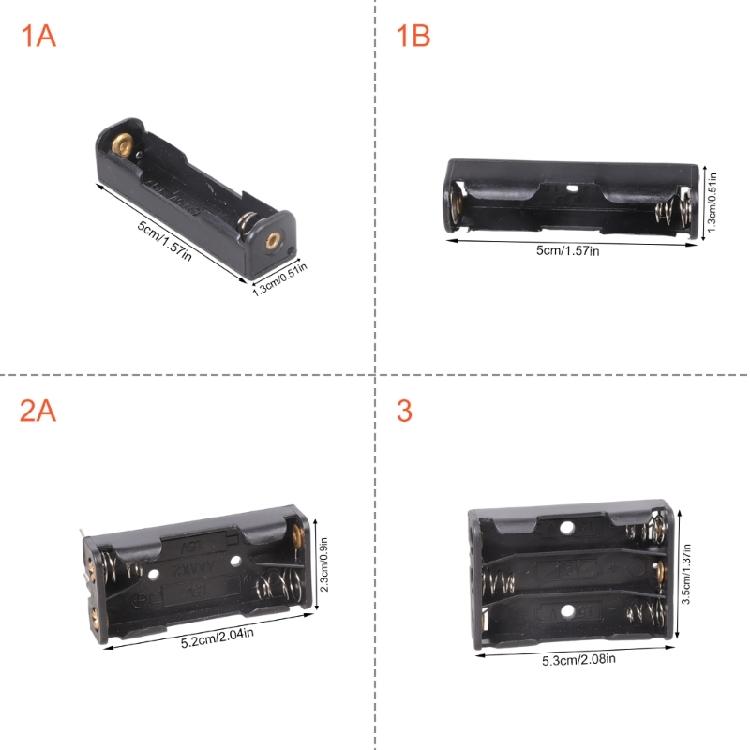 DIY Friendly 3A Battery Holder Solderable Terminals Design Plastic For Various Applications