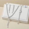Elegant Full Diamond Jewelry Set: Necklace, Earrings, Bracelet, Ring for Weddings and Banquets