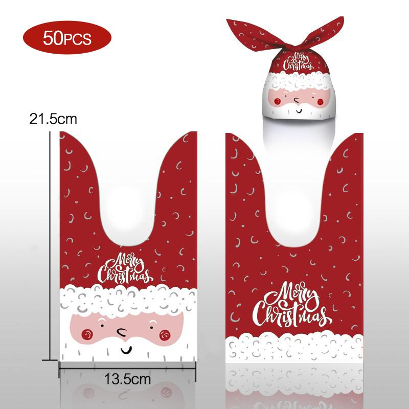 50KS Vánoční dárková taštička králičí uši