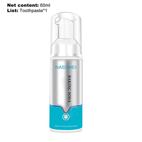 Yousheng 60ml Toothpaste Foam Deep Cleaning Stain Removal Yellowish Eliminating Whitening Teeth Refreshing Breath Teeth Foam for Beauty