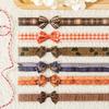 Weaving Art Series Vintage Lace Bow Tie Landscape Tape Creative DIY Journal Material Collage Scrapbooking Stationery