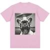 2026 Spring_Summer French Bulldog UFO Funny Emoji Pack Pattern Retro Fashion Men's and Women's Short Sleeve Shirt