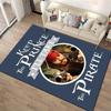 Keep The Prince I'll Take The Pirate Carpet - Blue Background Pirate Theme Design Suitable for use as an anti-slip1 for1room and bedroom sofas