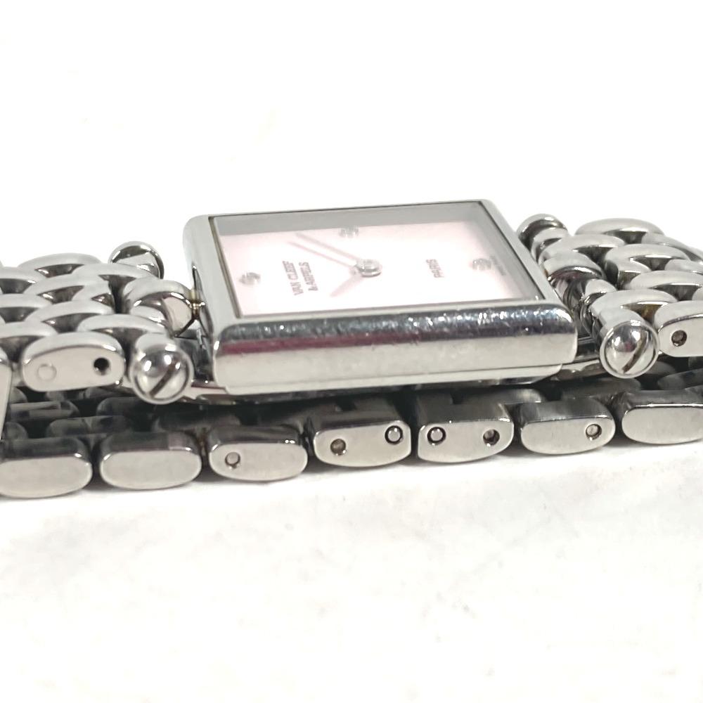 VAN CLEEF & ARPELS 522642 Pink Shell Classic Cale 4PDiamond Women's Wristwatch