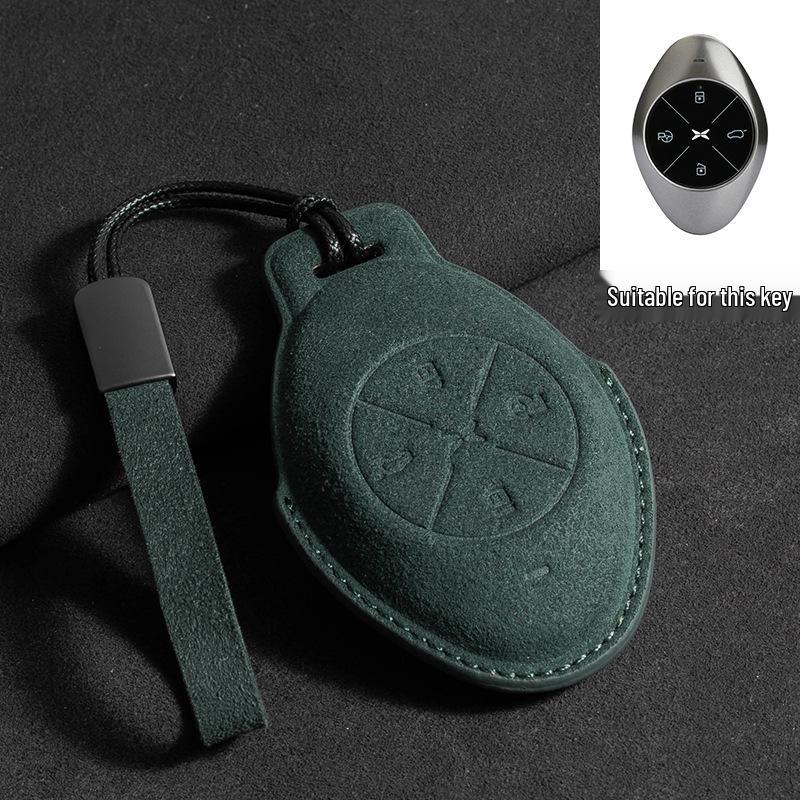 Xiaopeng P7 Key Case: Suede Protective Shell for P5, G3i, G9, P7i, G6 Models
