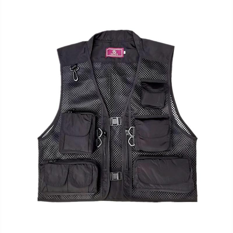 Breathable Mesh Sports Fishing Vest with Multi Pockets for Outdoor Use