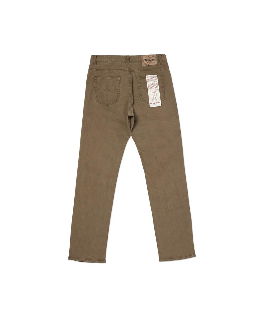 PRODESHIRT Bordeaux Dyed Denim Pants (Brown)