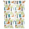Dinosaur Cute Kids Tulle Curtains For Living Room Bedroom Christmas Chiffon Sheer Voile Kitchen Curtain