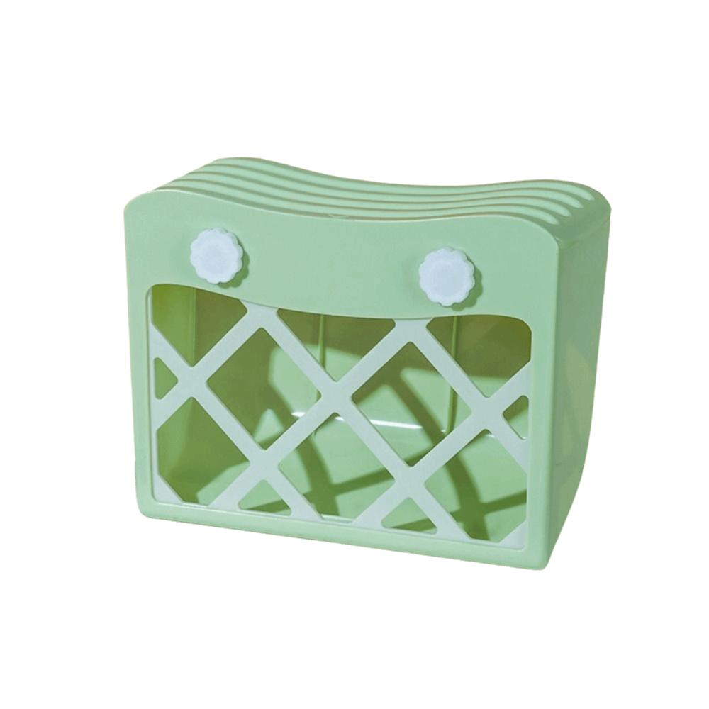 

Hanging Rabbit Grass Rack Fixed Bunny Food Feeder Practical Grass Feeder Hamster Cage зелёный