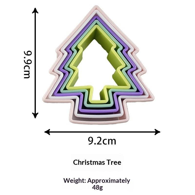 daily1Set Plastic Cake Mold Geometric Figure Biscuit Fondant Cupcake Multiple Shapes Cookie Cutter DIY Cake Cooking Tools