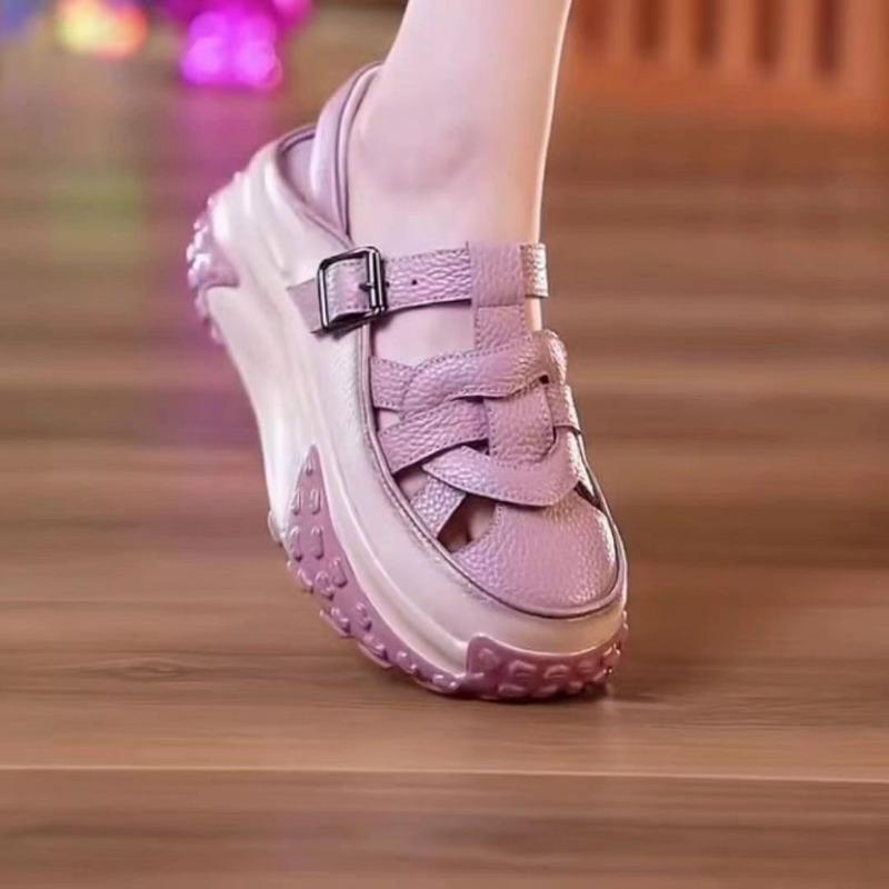 Thick Soled Anti Odor Dad Shoes, Breathable Casual Shoes, New Hollow Out Versatile Sandals for Women