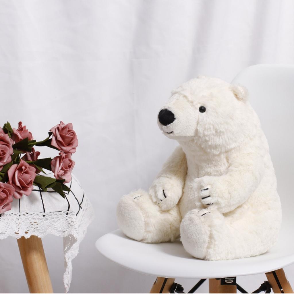 סימולציה של דוב קוטב צעצוע קטיפה דוב חמוד בובת כרית