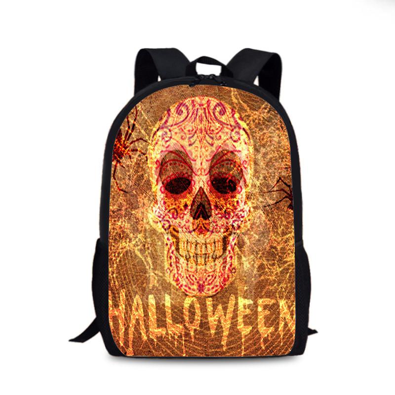 Halloween Fledermaus Kürbis Rucksack Aus Nylonmaterial Für Den Täglichen Gebrauch Und Street Style