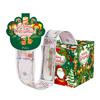 Christmas Money Box Pull-out Cash Gift Box DIY Holiday Money Gift Box with Transparent Bags Christmas Money Holder Pull Box for Kids Adults