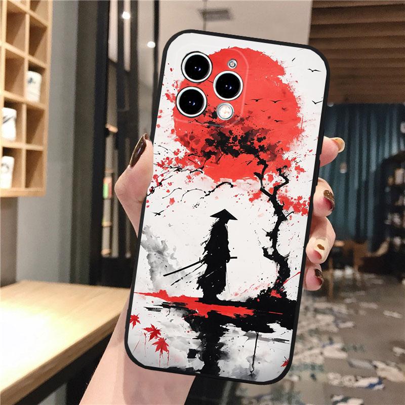 Japanese Samurai Sword Phone Case For Iphone 17 Pro Max 17 Pro Air 16 15 14 13 Pro Max 15 16 Pro 15Plus