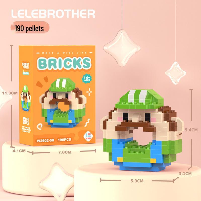 Compatible Lego Micro Building Block Cartoon Figurines - Children's Educational Desktop Toys