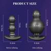 Tapón anal vibrador inflable con control remoto para masaje de próstata, entrenador de expansión anal para parejas adultas, suministros para sexo anal