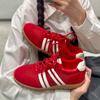 Retro color matching lace-up German training shoes women's 2025 new versatile casual sports breathable mesh Forrest Gump white shoes
