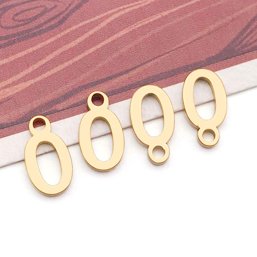 Stainless Steel 26 English Letter Pendant Charm for DIY Bracelets and Necklaces