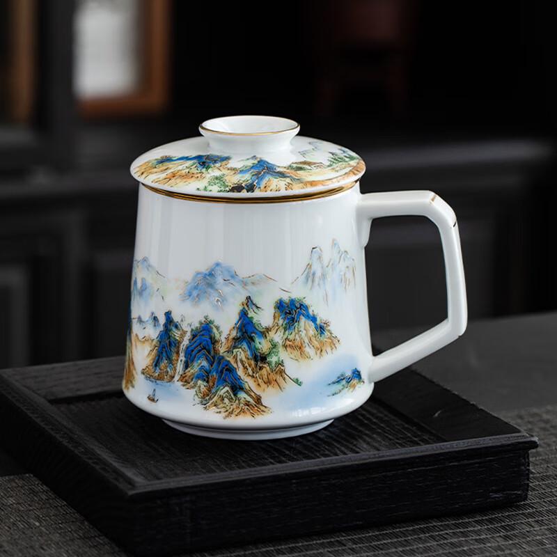 TLAKEHO Ceramic Tea Infuser Cup