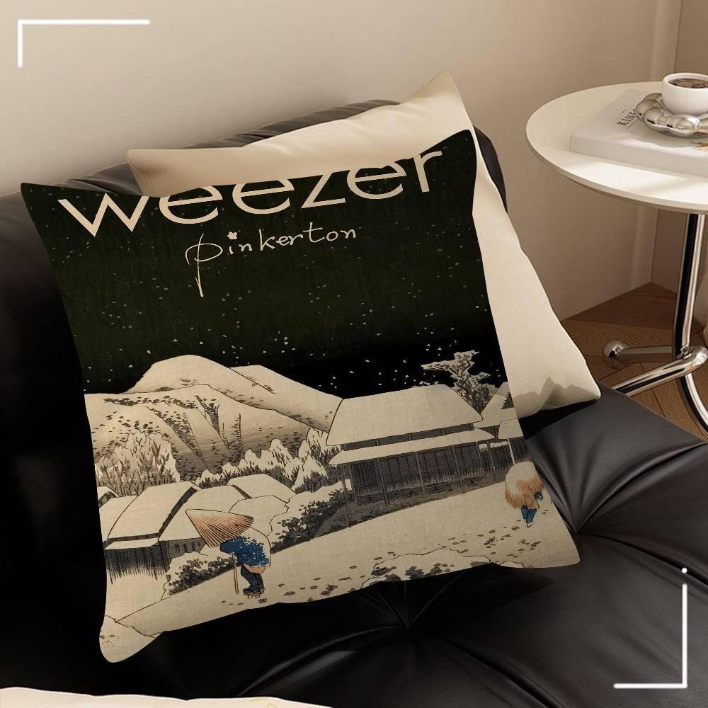 Weezer Music Band 4545cm Cushion Cover Pillow Cover Decor Pillowcase Home Pillowcase For Couch Pillow
