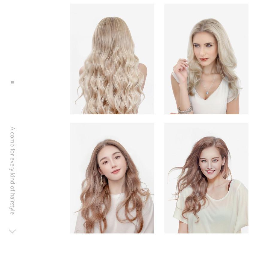 Household Hair Straightening And Curling Dual-use Styling Tool Negative Ion Hair Straightening Comb Portable Hair Curler