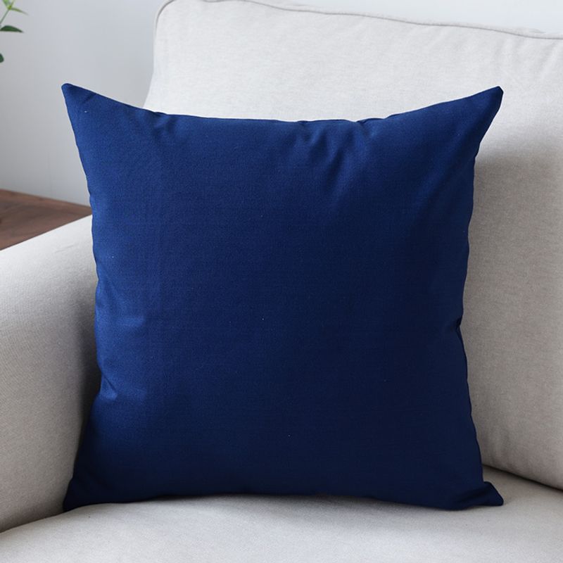 

Navy Blue Plaid Pillow Cover For Home Office Fabric Navy blue 40x 40cm pillow case without core]