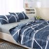 New Skin Friendly Quilted Summer Quilt and Pillowcase or Single Quilts Soft Breathable Washable Thin Comforter Double Blanket
