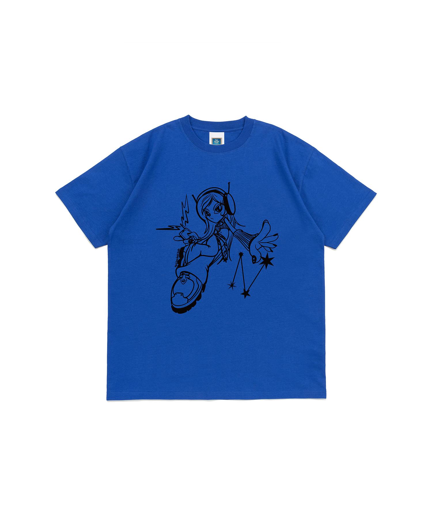 Сетчатая футболка Cyber Girl из Социального клуба (Ocean Blue) Ocean Blue/S