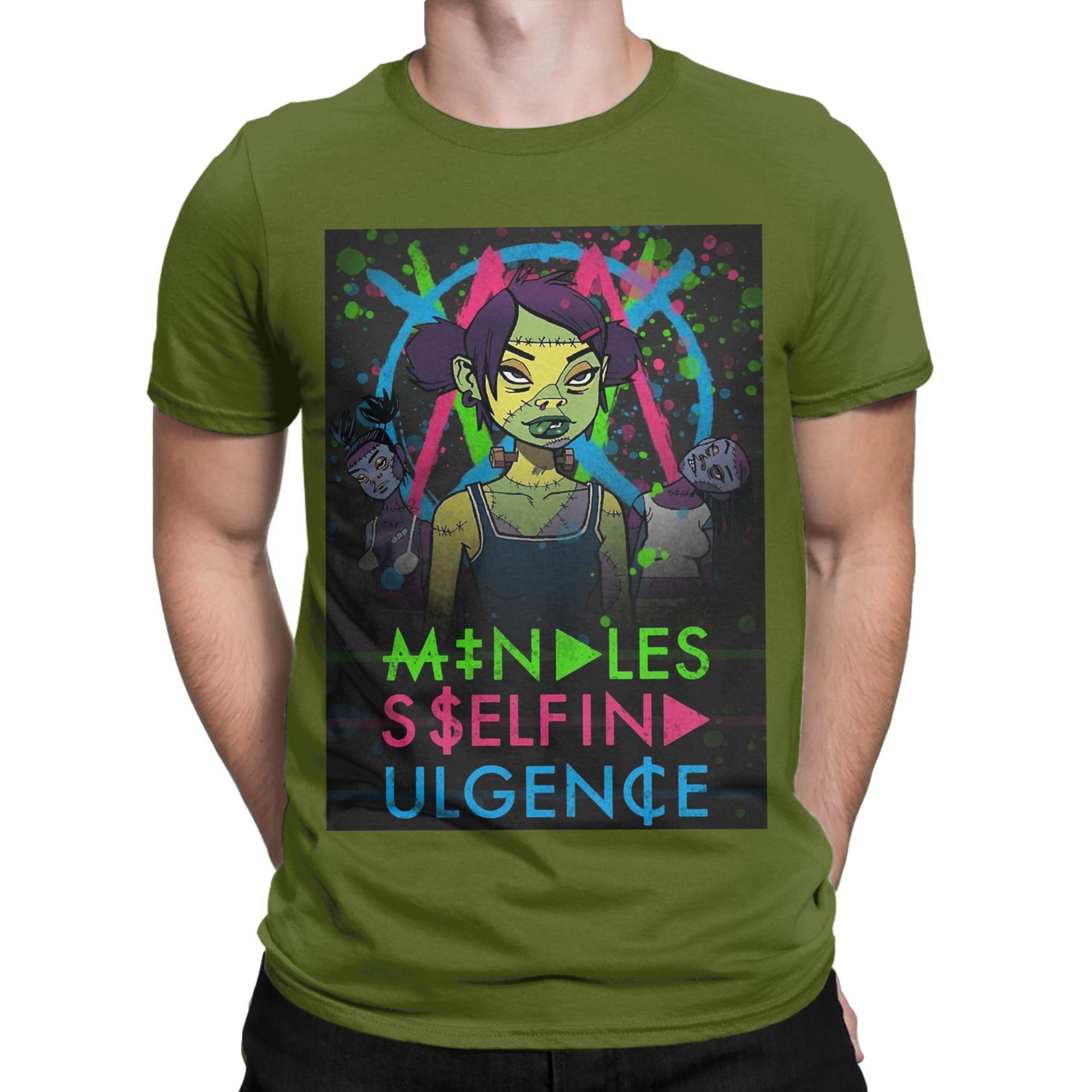 Мужские Женские Mindless Self Indulgence Если Футболка Чистый Хлопок Принт Футболки Одежда Наряды 4XL