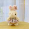 Cute Soft Rabbit Plush Doll  With Soft Short Fur And Pp Cotton Filling For Kids