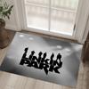 Linkin Park Design Crystal Velvet Carpet Cozy Non?Slip Printed Rug For Bedroom Living Room Entrance