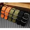 Classic Thickened Canvas Strap 20mm 22mm 24mm 26mm Rugged Nylon Military Straps Retro Watchband Braid Ballistic Fabric Bands for Tudor