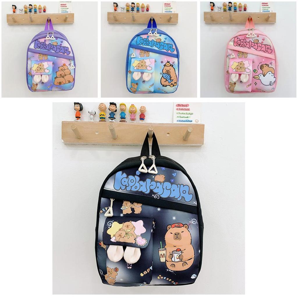 Childrens Cartoon Backpack With Lightweight Nylon For School Learning And Kids Comfort