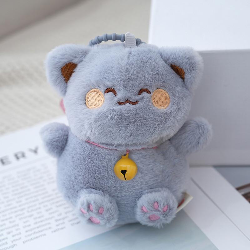 Adorable Cartoon Lucky Cat Plush Toy Pin Soft Stuffed Diy Decoration Accessory