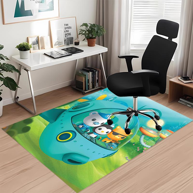 Octonauts Printed Carpetrugfor Office Chair Living Room Bedroom Kitchen Room Decor Gifts