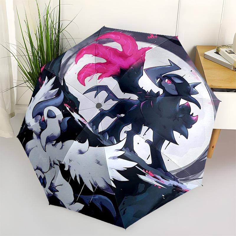 

1pc Zapdos & Moltres Outdoor Umbrella - Automatic Opening/Closing, Portable 3-Fold Design with Iron Frame - Perfect Gift for Fans, Travelers, Daily Us
