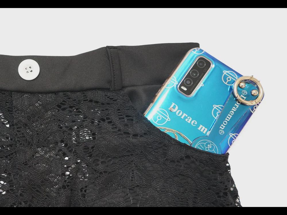 K9583 Colored Transparent Lace Two-Piece Sexy Nightclub Set for Women