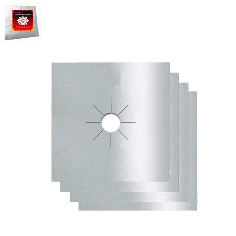 1/2/4pcs 27 Cm Gas Stove Surface Protection Pad Washable Oil and Dirt Resistant Kitchen Cleaning Accessories Home Gadgets