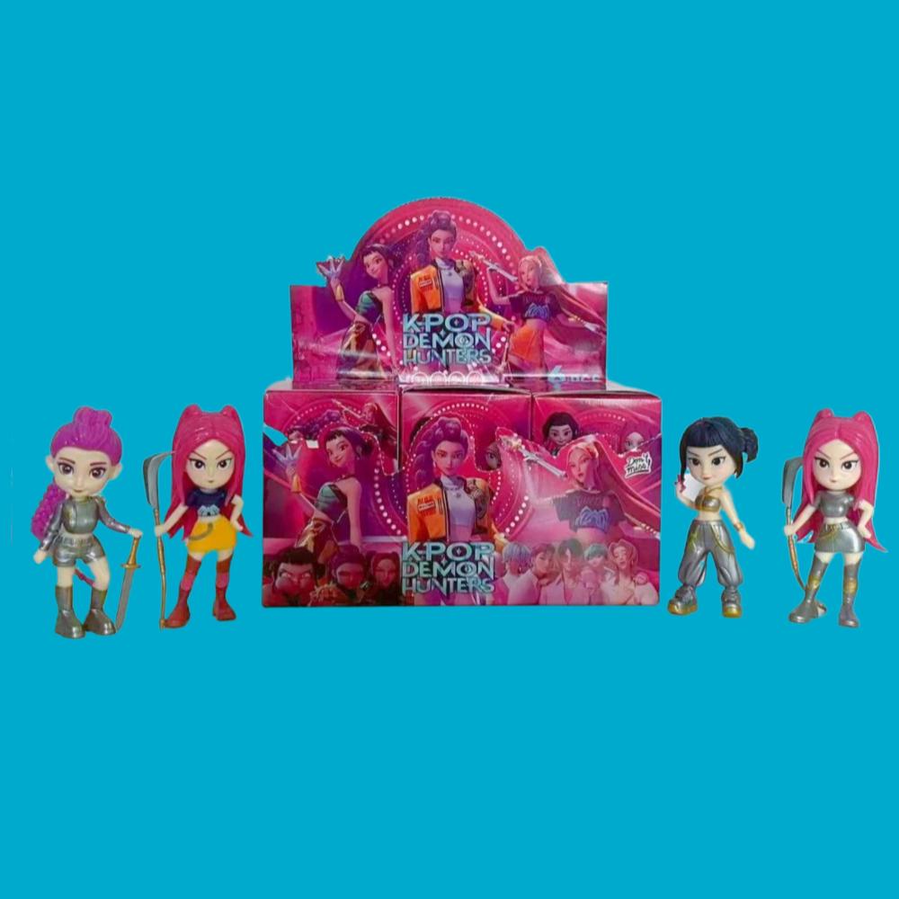 6 pieces/set Anime Kpop Demon Hunt blind box series Figure Figurine Toy Desk Statues Ornament Halloween/Christmas Kid Gifts